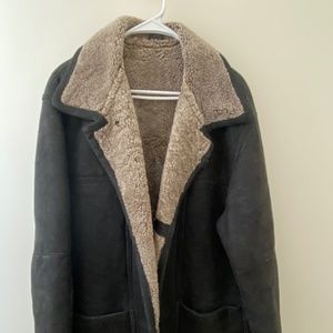 Vintage authentic sheepskin/fur jacket size large/xl/52
